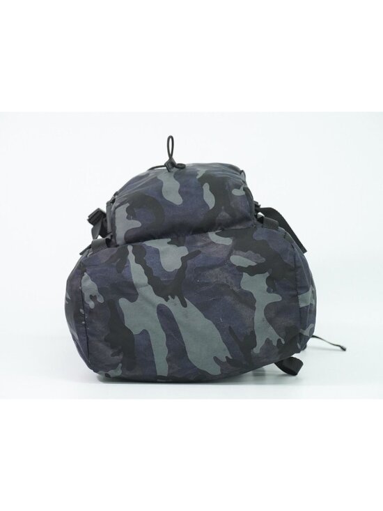 Prada Camouflage Pattern Backpack Nylon Navy